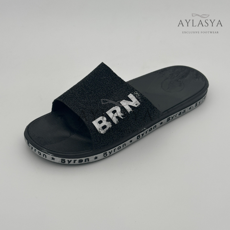Byron Siyah Unisex Kaydırmaz Taban Terlik