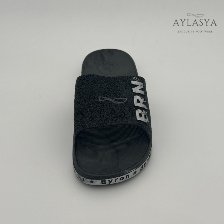 Byron Siyah Unisex Kaydırmaz Taban Terlik