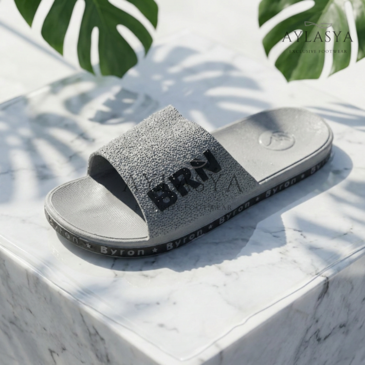 Byron Gri Unisex Kaydırmaz Taban Terlik
