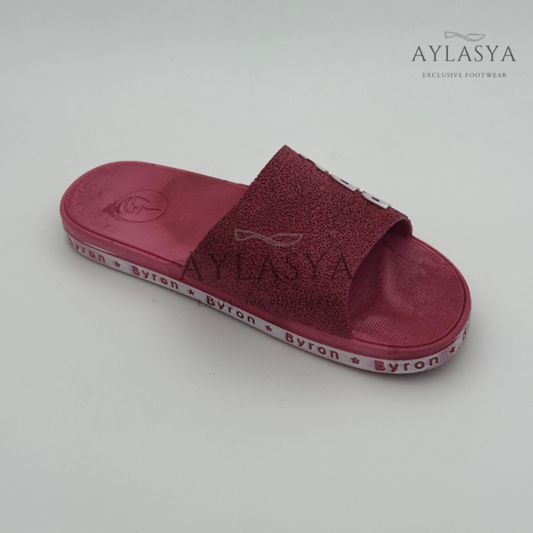Byron Bordo Unisex Kaydırmaz Taban Terlik