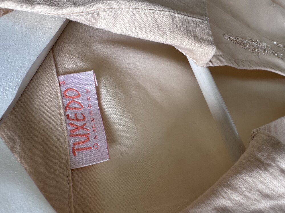Vintage İşlemeli Cotton Gömlek