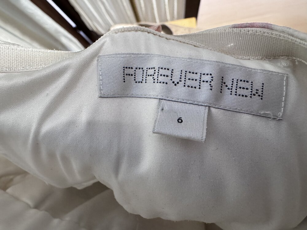 FOREVER NEW straplez ipek elbise