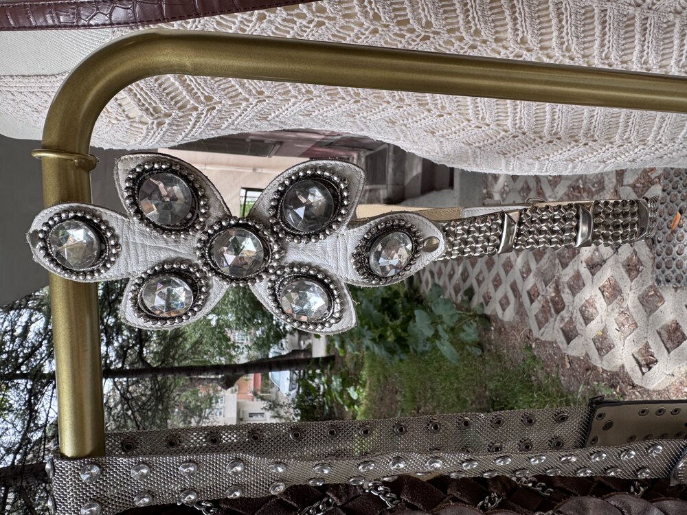 Vintage Taş & Metal Detay Kemer