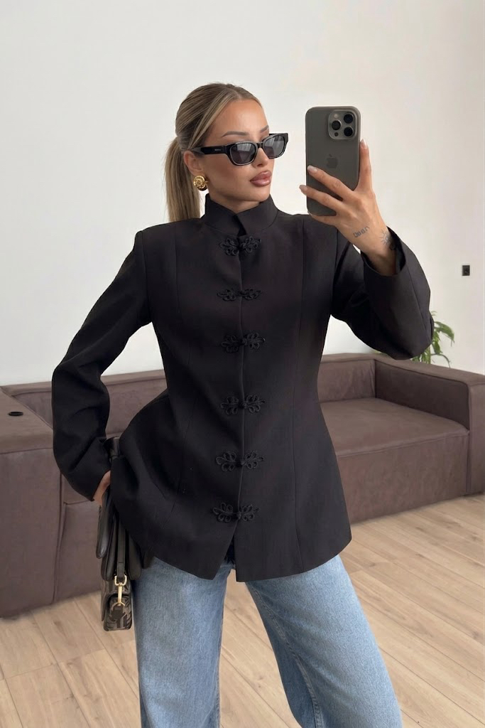 Vatkalı astarlı double ceket 
