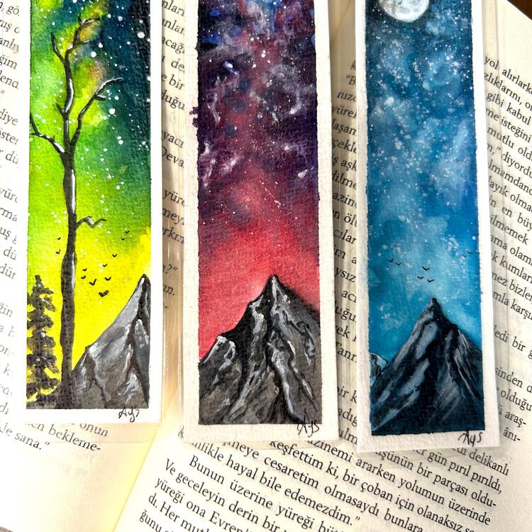Gökyüzü Büyüsü 3’lü set - Kitap Ayracı