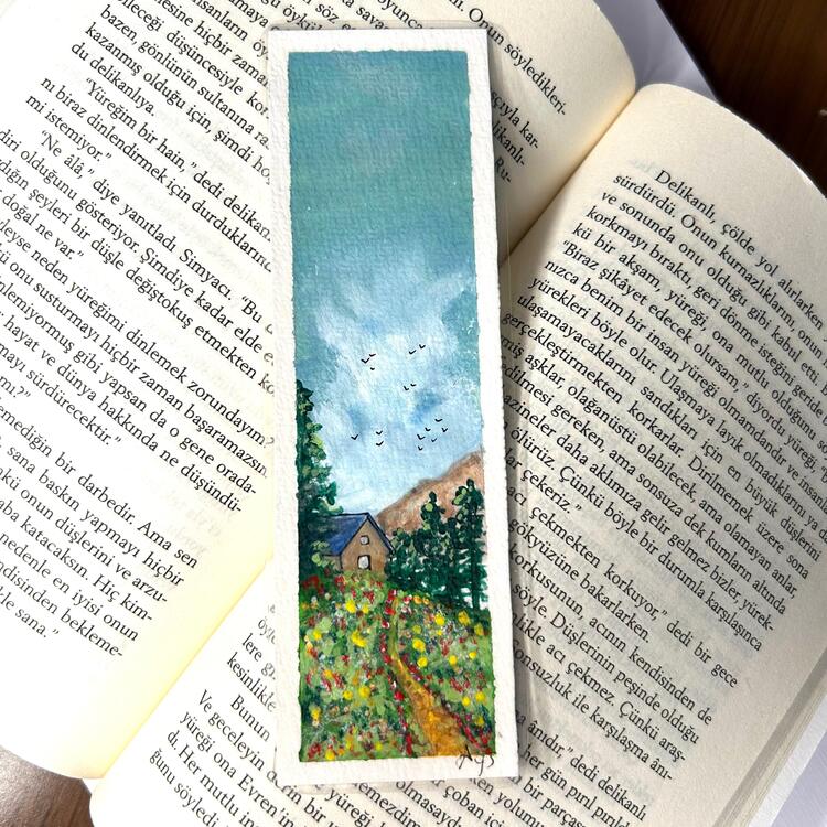 Bahar Yolu ve Kuşlar 2'li Set - Kitap Ayracı