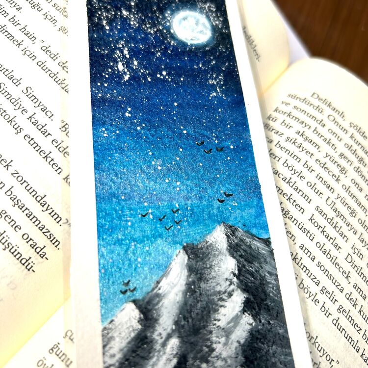 Işıltılı Gece - Kitap Ayracı
