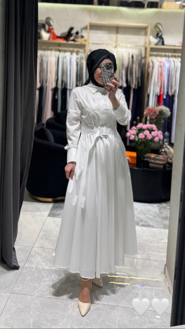 %100 Pamuk Cotton Elbise