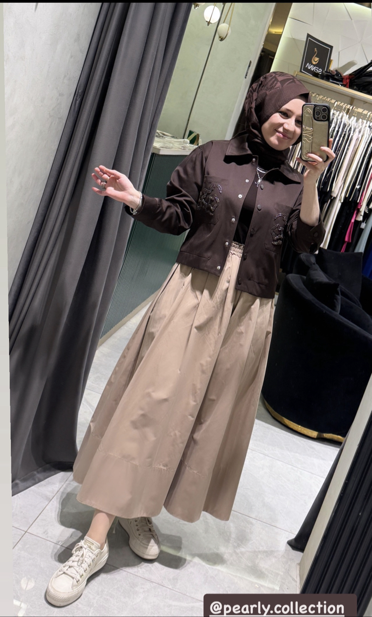 Pearly Kısa Bomber Ceket