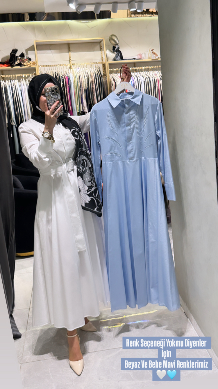 %100 Pamuk Cotton Elbise