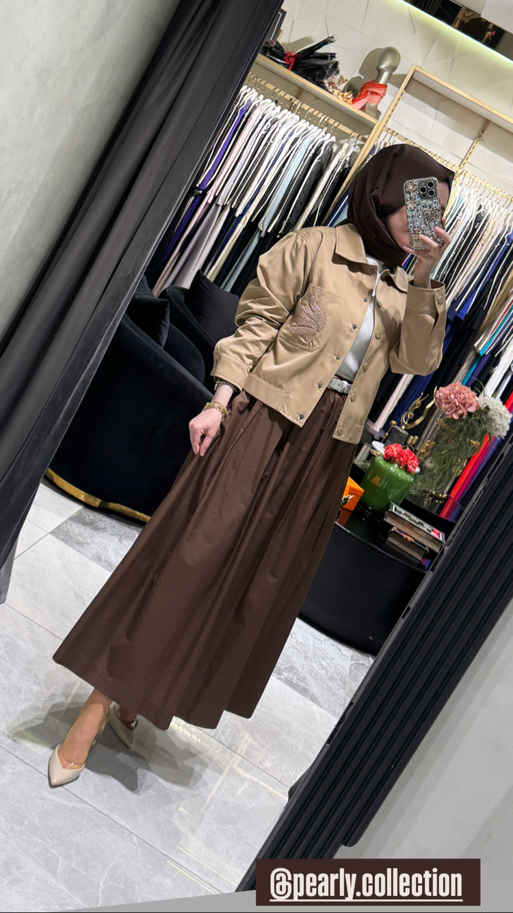 Pearly Kısa Bomber Ceket