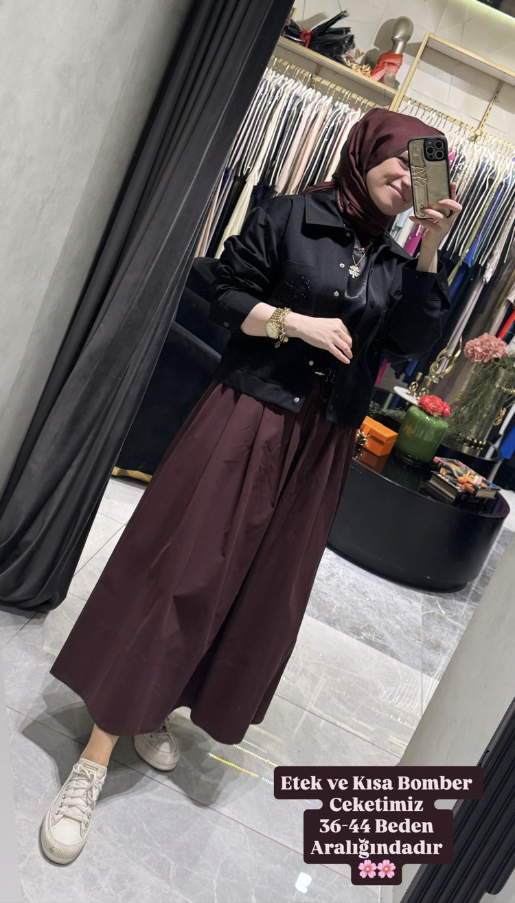 Pearly Kısa Bomber Ceket
