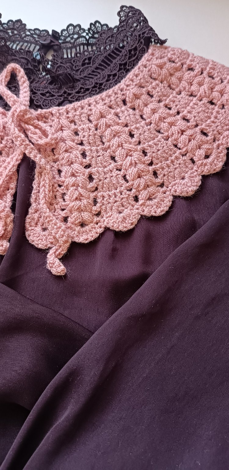 Vintage Örgü Yaka