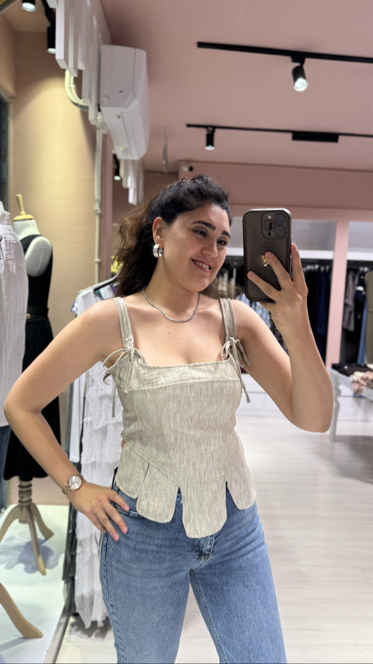 Keten Dilimli Crop