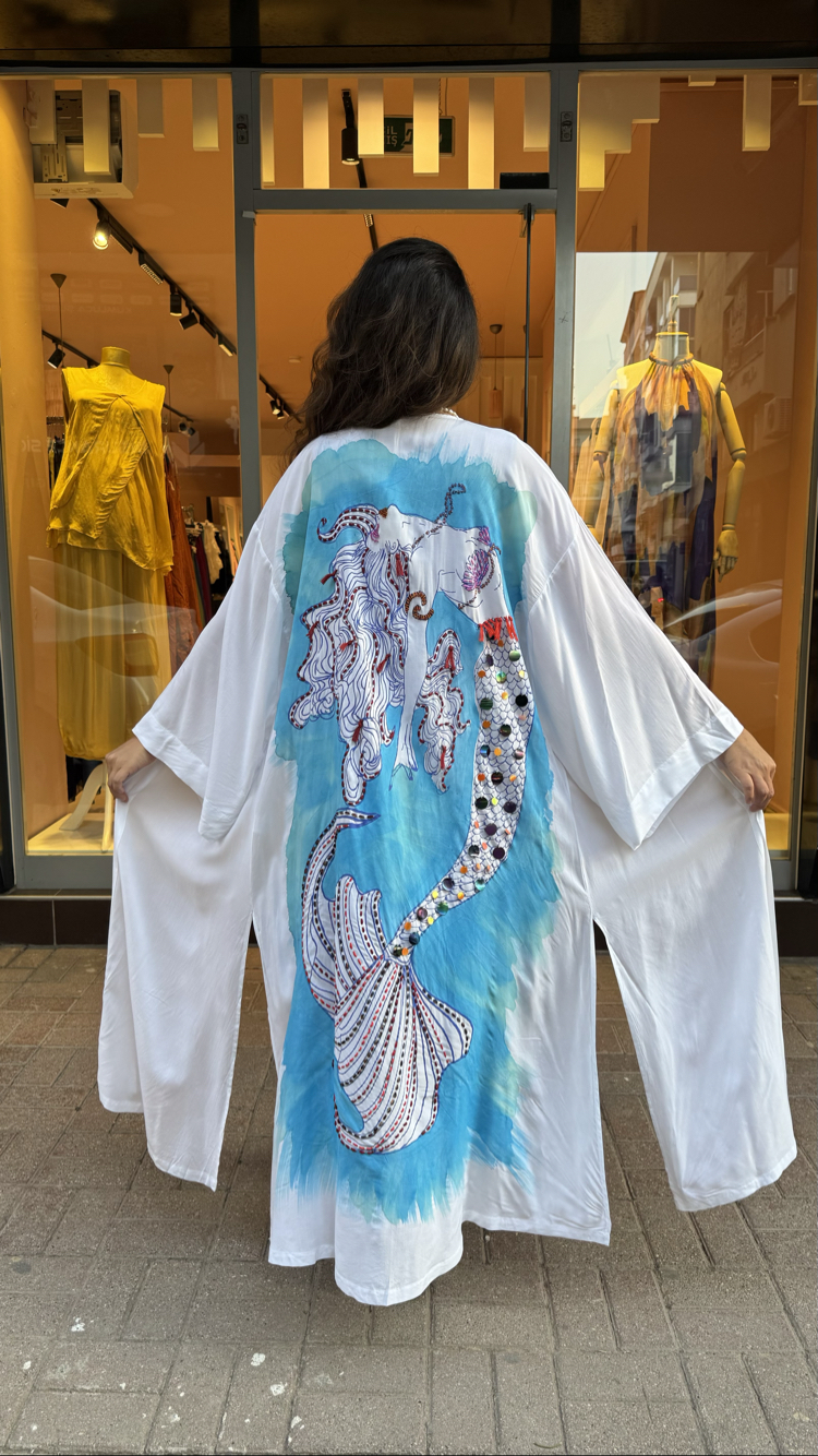 Deniz Kızı Viskon Kimono