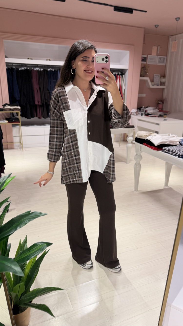 Kahve Çelik Toparlayıcı Pantolon