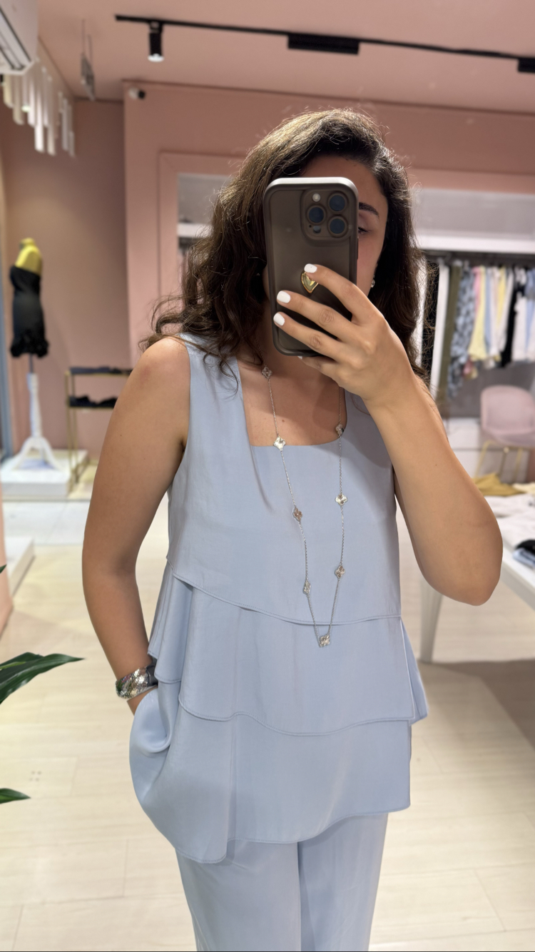 Kat Kat Kesim Bluzlu Takım