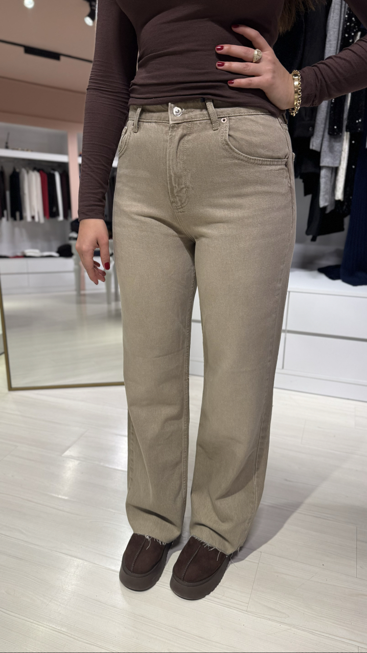 Zra Haki Eskitme Wide Leg Jean
