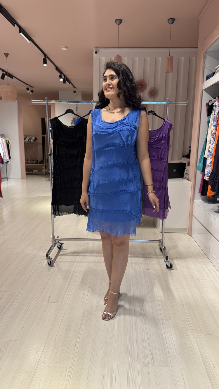 ZENA KISA ELBİSE - İpek