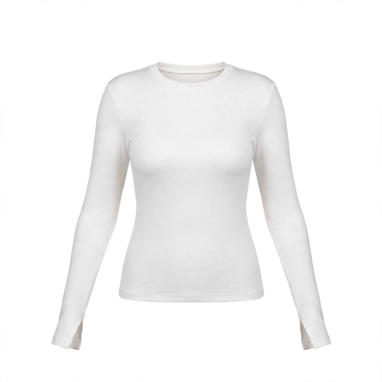 Bisiklet Yaka Parmak Geçmeli Body
