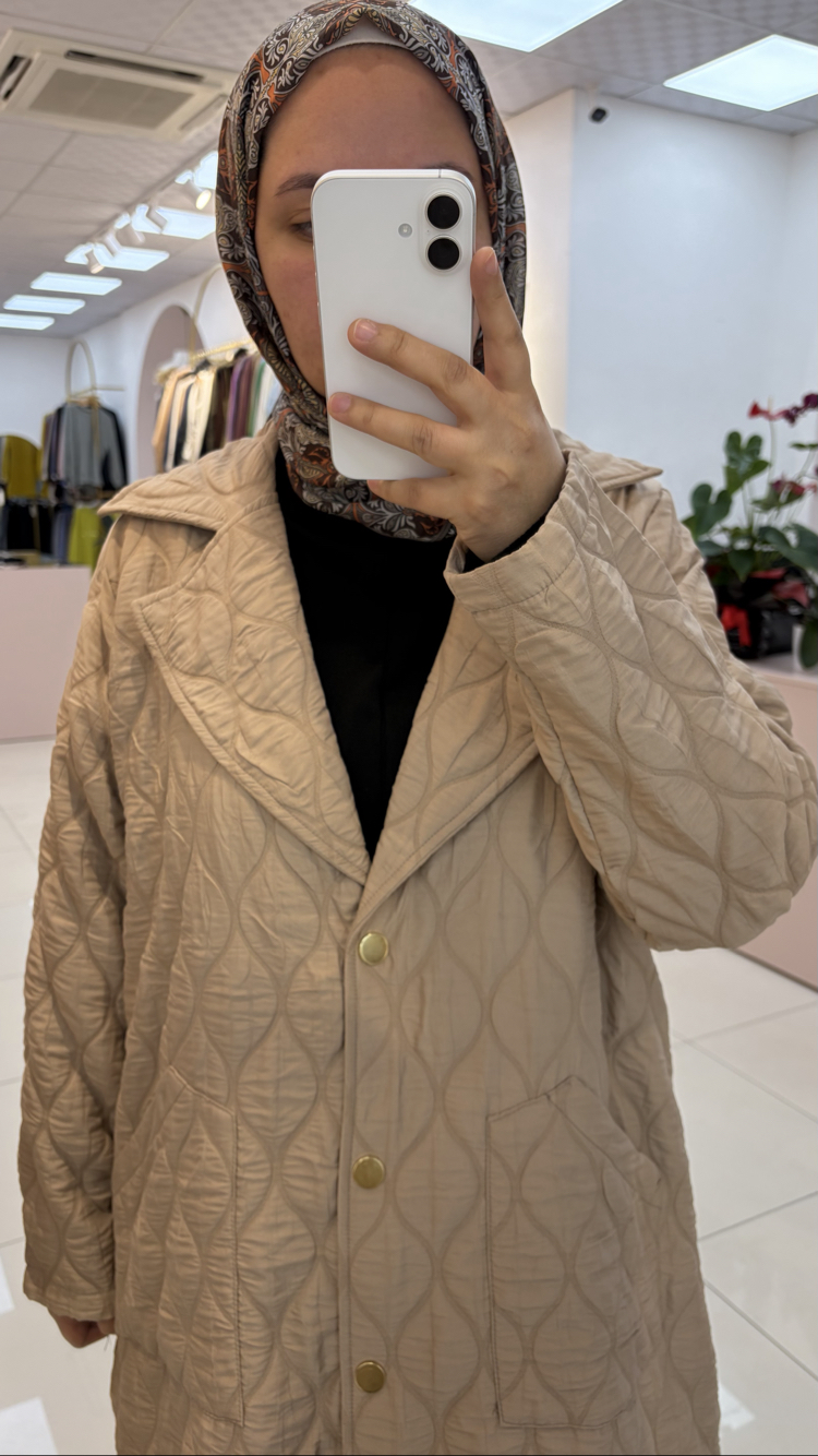 Kapitone Trenç Model Ceket