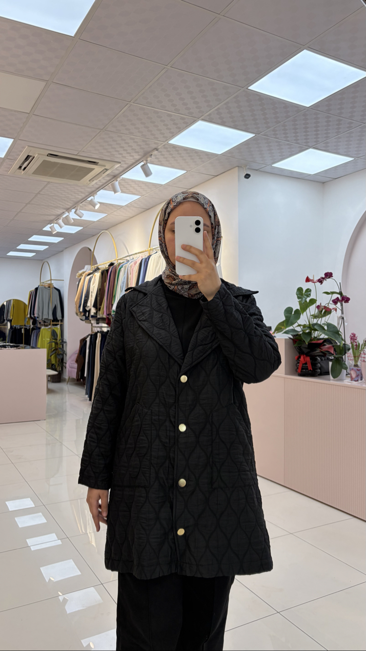 Kapitone Trenç Model Ceket