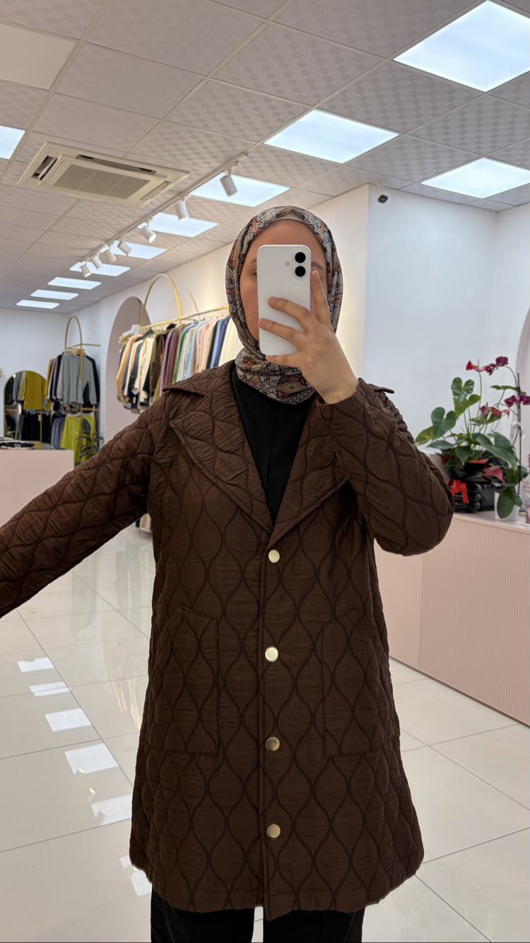 Kapitone Trenç Model Ceket