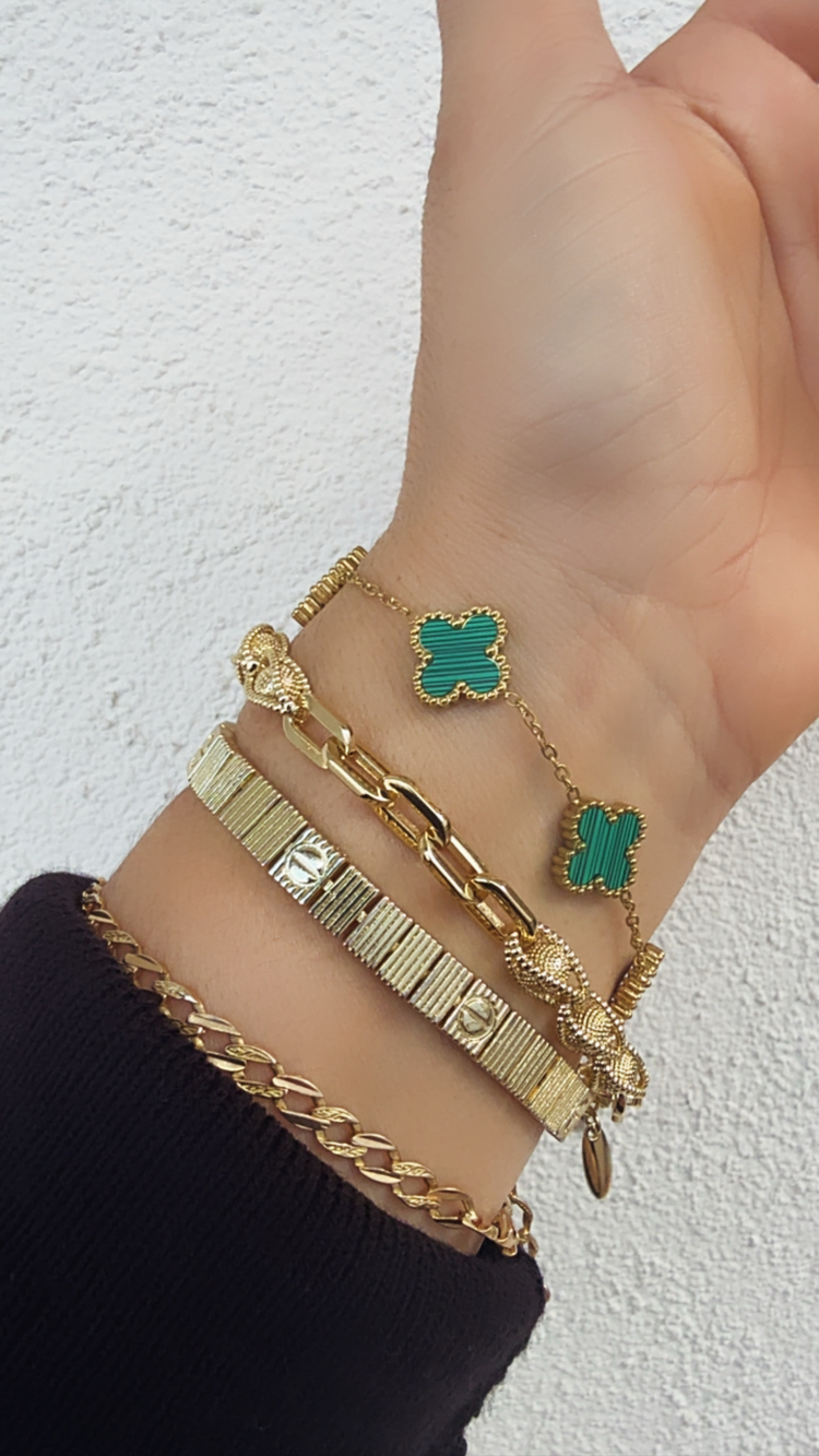 Cartier bileklik ataç modelimiz vintage yeşil bileklik  