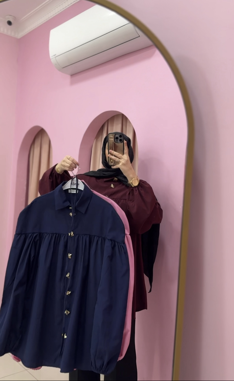 Laci gold düğmeli tunik 