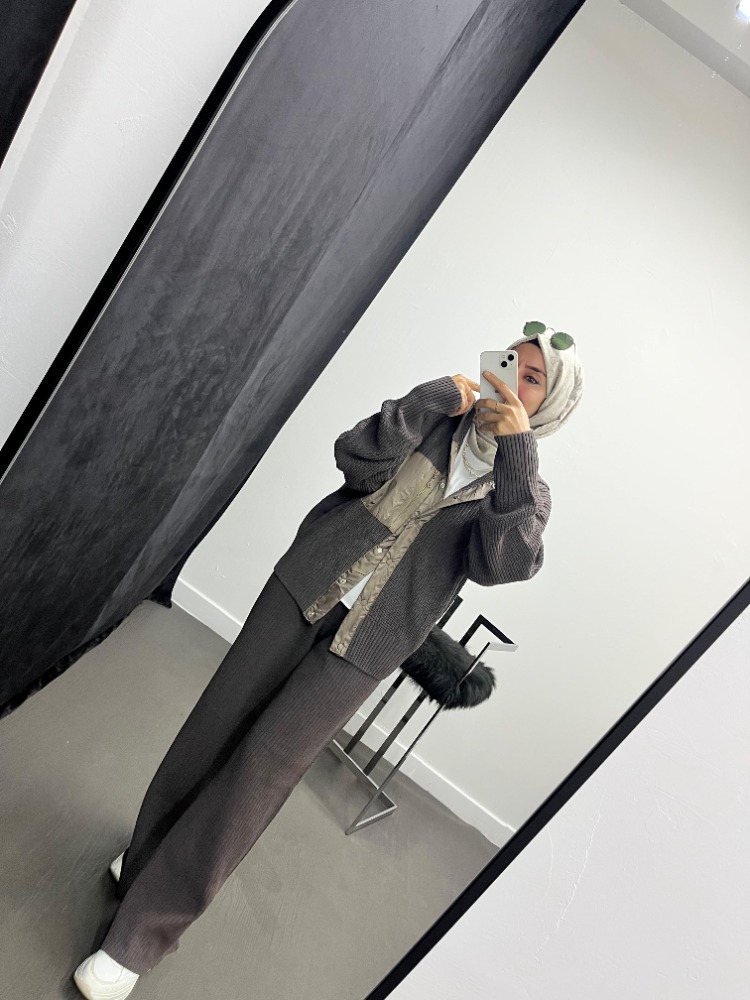 Sonpool Paraşüt Cep Detaylı Örme Trik Takım