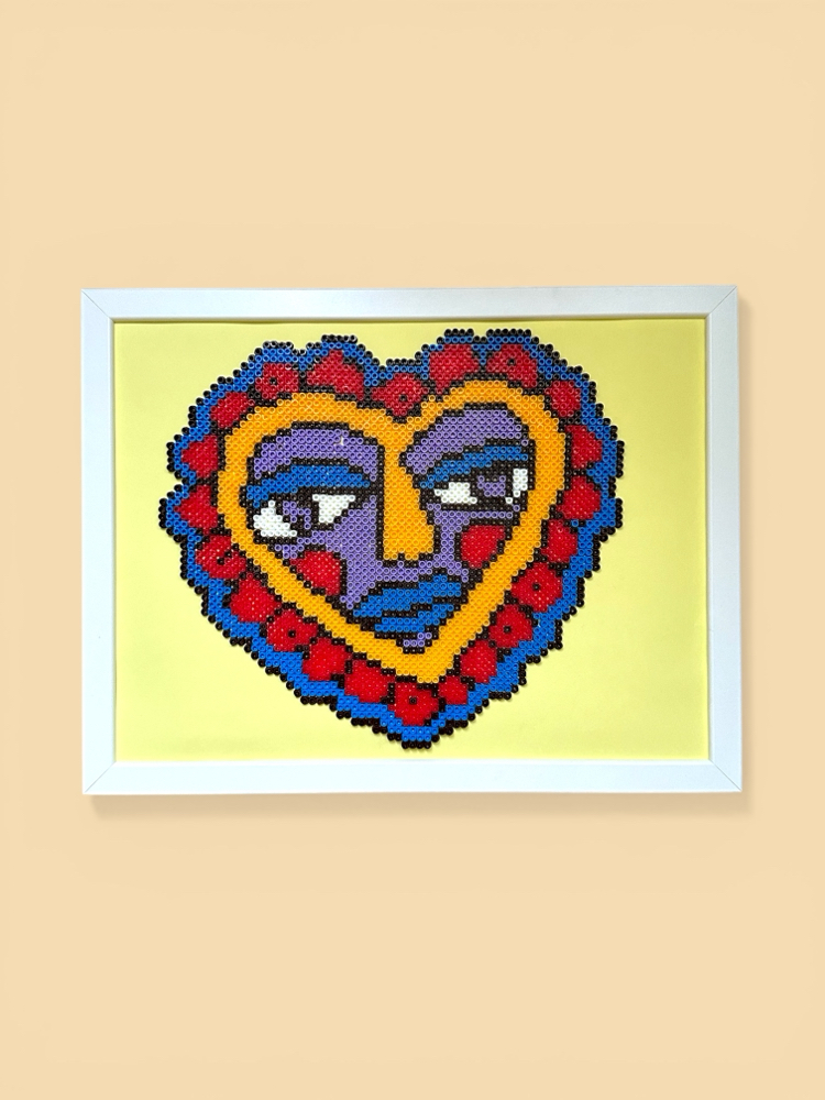 Pop-art Pixel Kalp
