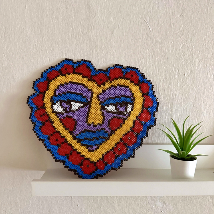 Pop-art Pixel Kalp
