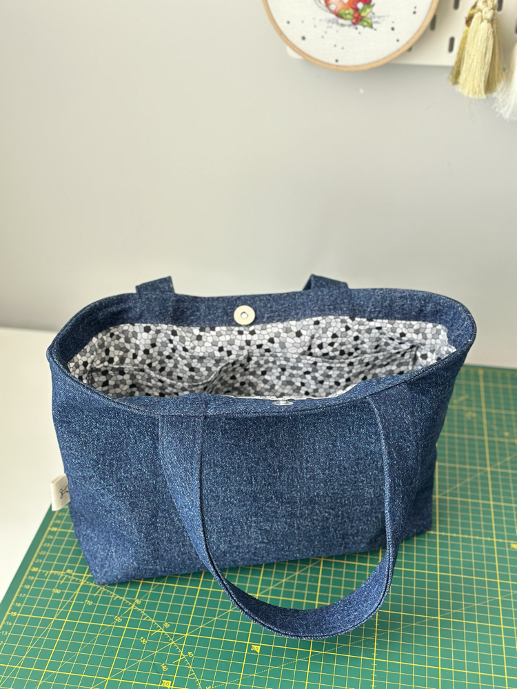 Denim kot tote bag