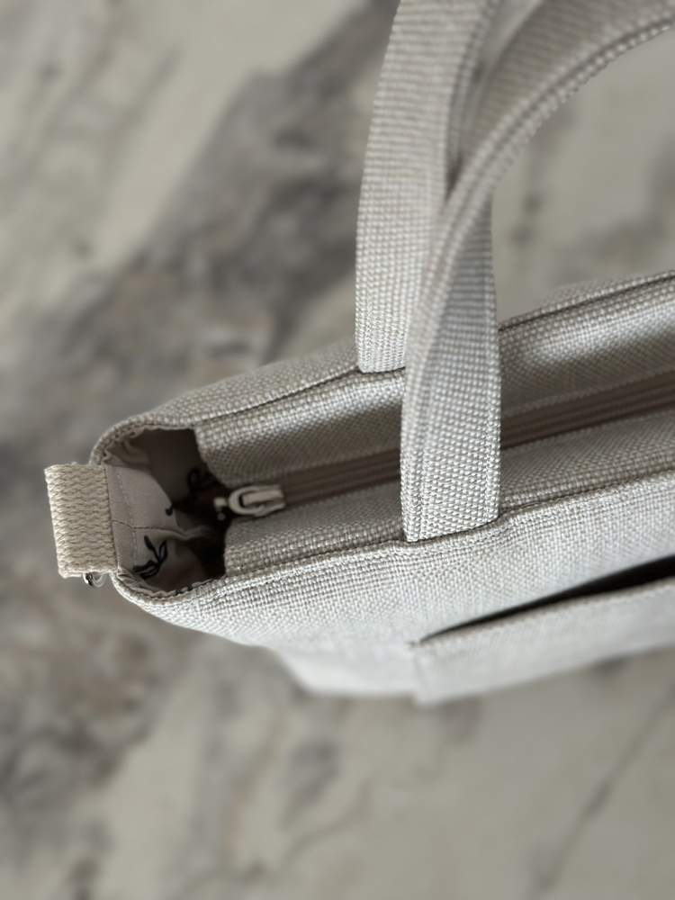Bej tote bag