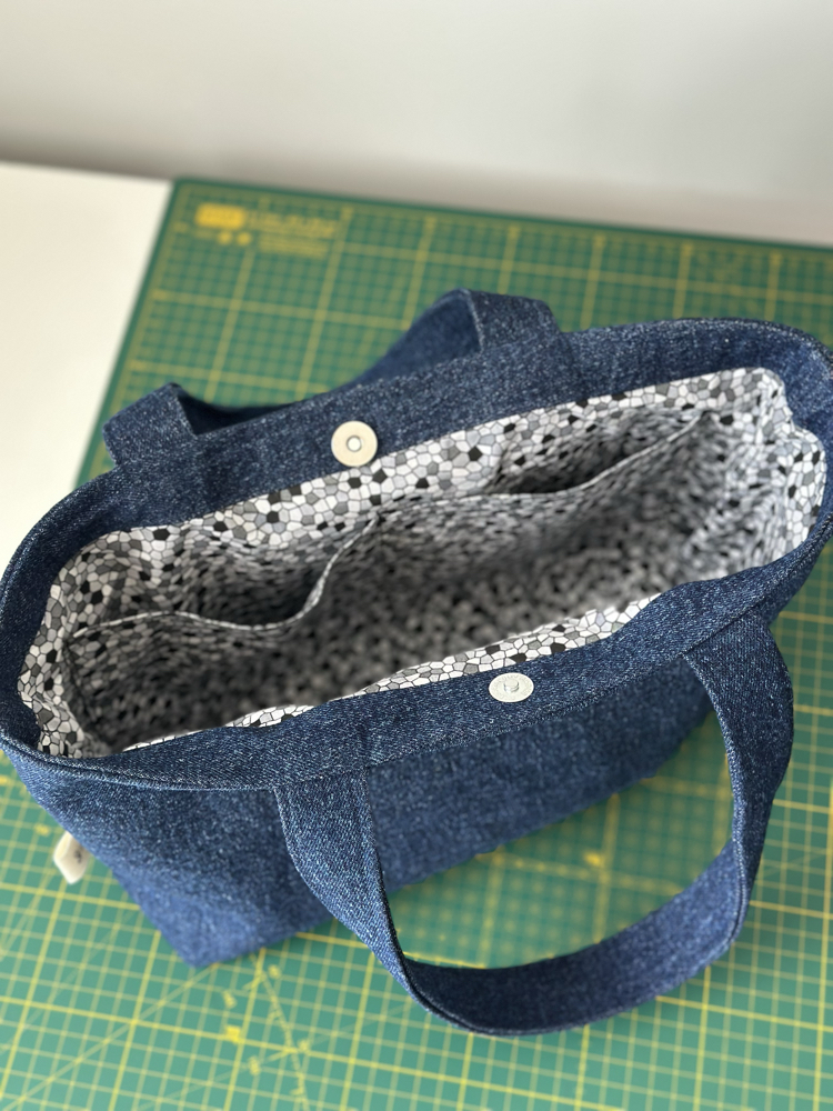 Denim kot tote bag