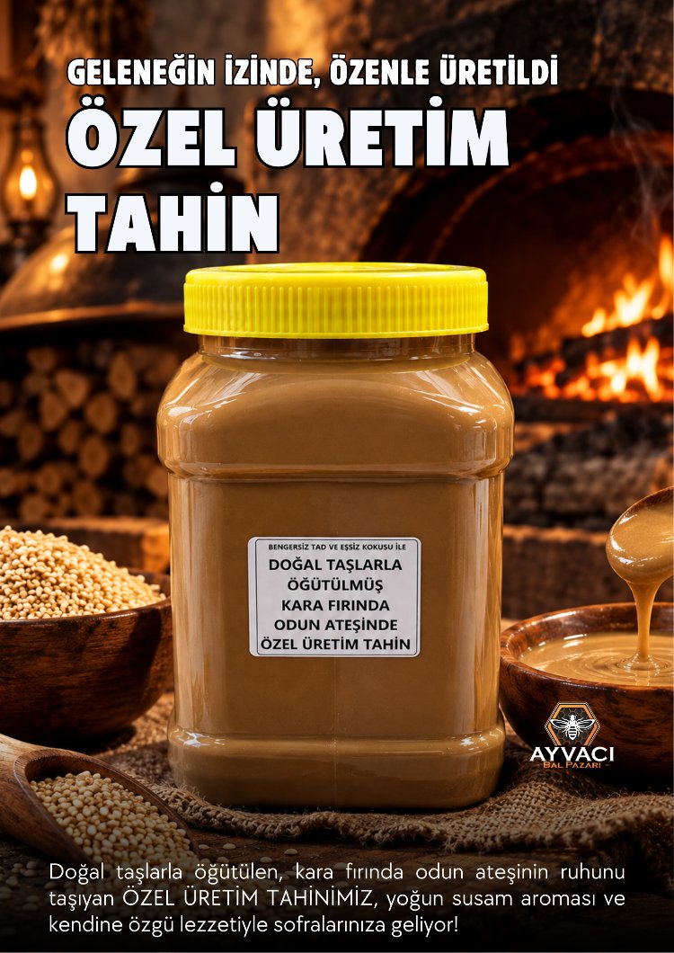 KARA FIRINDA ÖZEL ÜRETİM TAHİN 950 GR