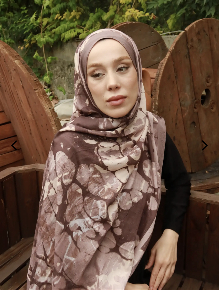 Echo Desen Bambu Şal