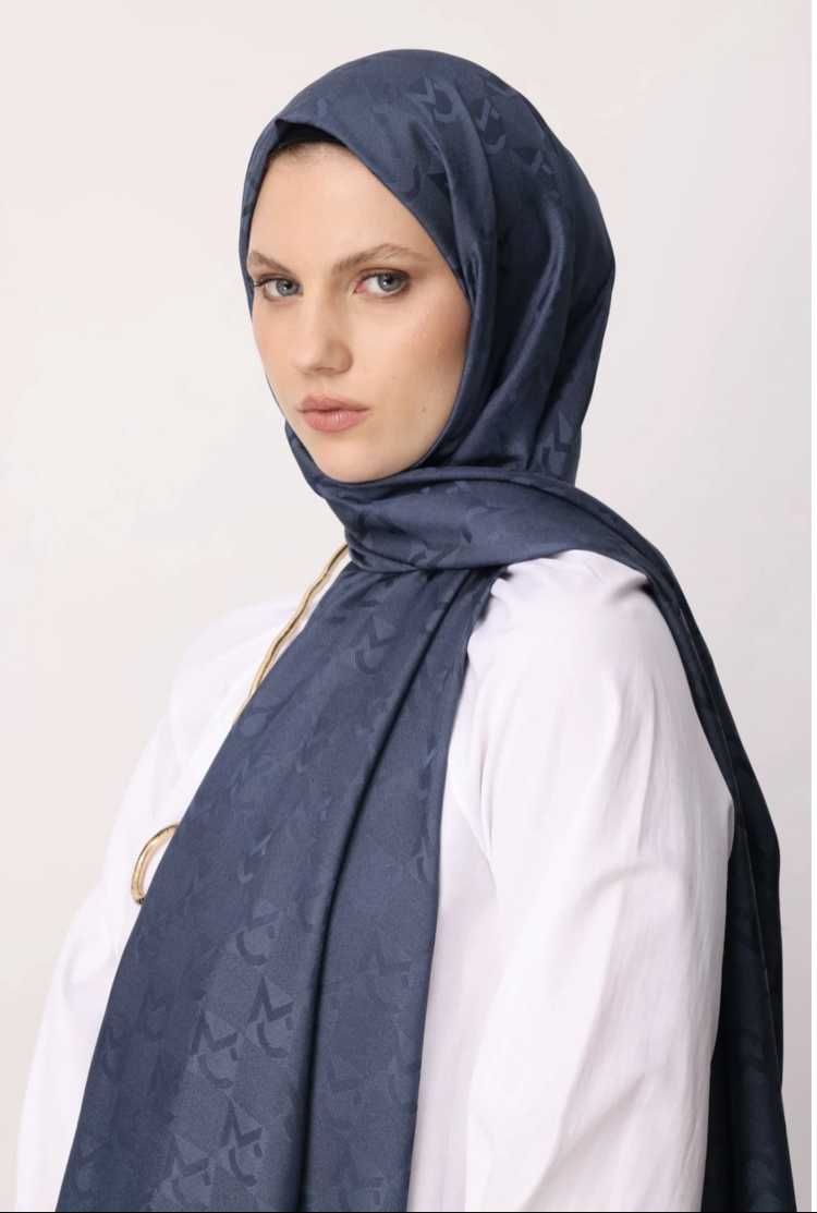 MC Desen Gece Mavisi Jakar Şal 