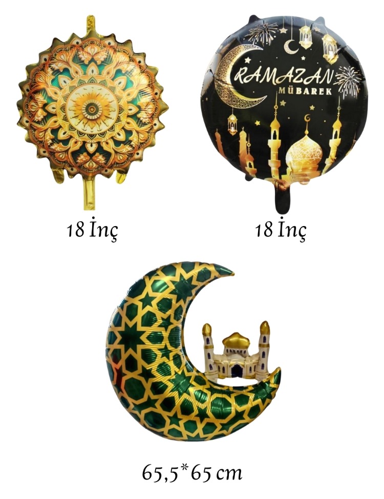 Ramazan Folyo Balon Seti