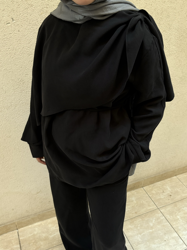 Drape Yaka Bluz Takım