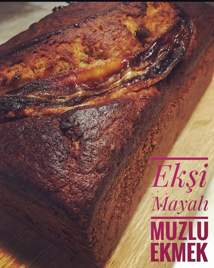 Ekşi Mayalı Muzlu Ekmek/Banana Bread