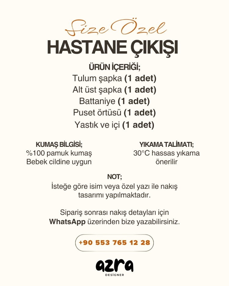 Yeni Doğan Bebek Seti – %100 Pamuk
