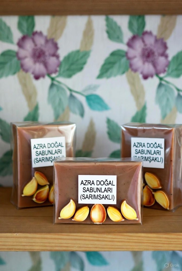 DOĞAL SARIMSAKLI SABUN (75 gr.)