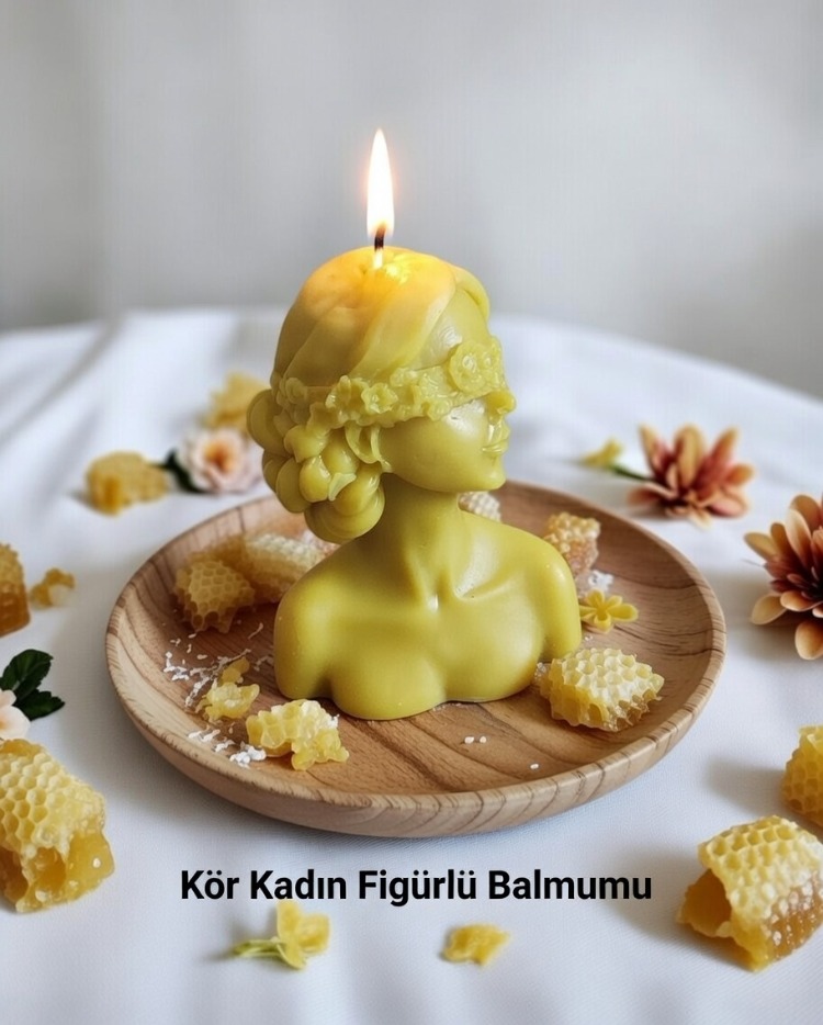 KÖR KADIN FİGÜRLÜ BALMUMU