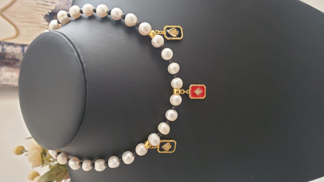 Fısıltı İnci ve Spinel Takı Seti