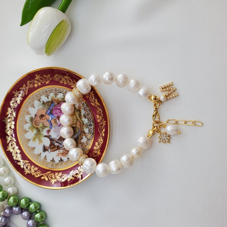 "Pearl Embrace" Ayarlanabilir İnci Bileklik