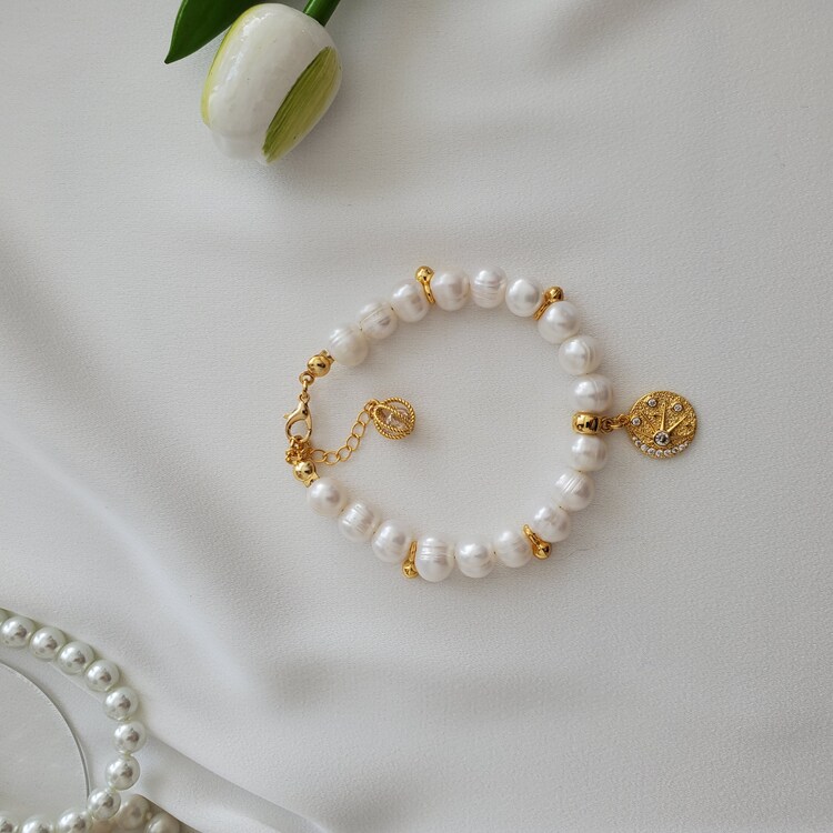"Pearl Embrace" Ayarlanabilir İnci Bileklik