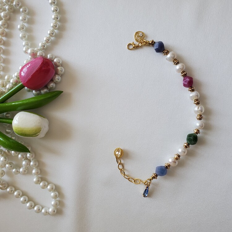 "Pearl Embrace" Ayarlanabilir İnci Bileklik