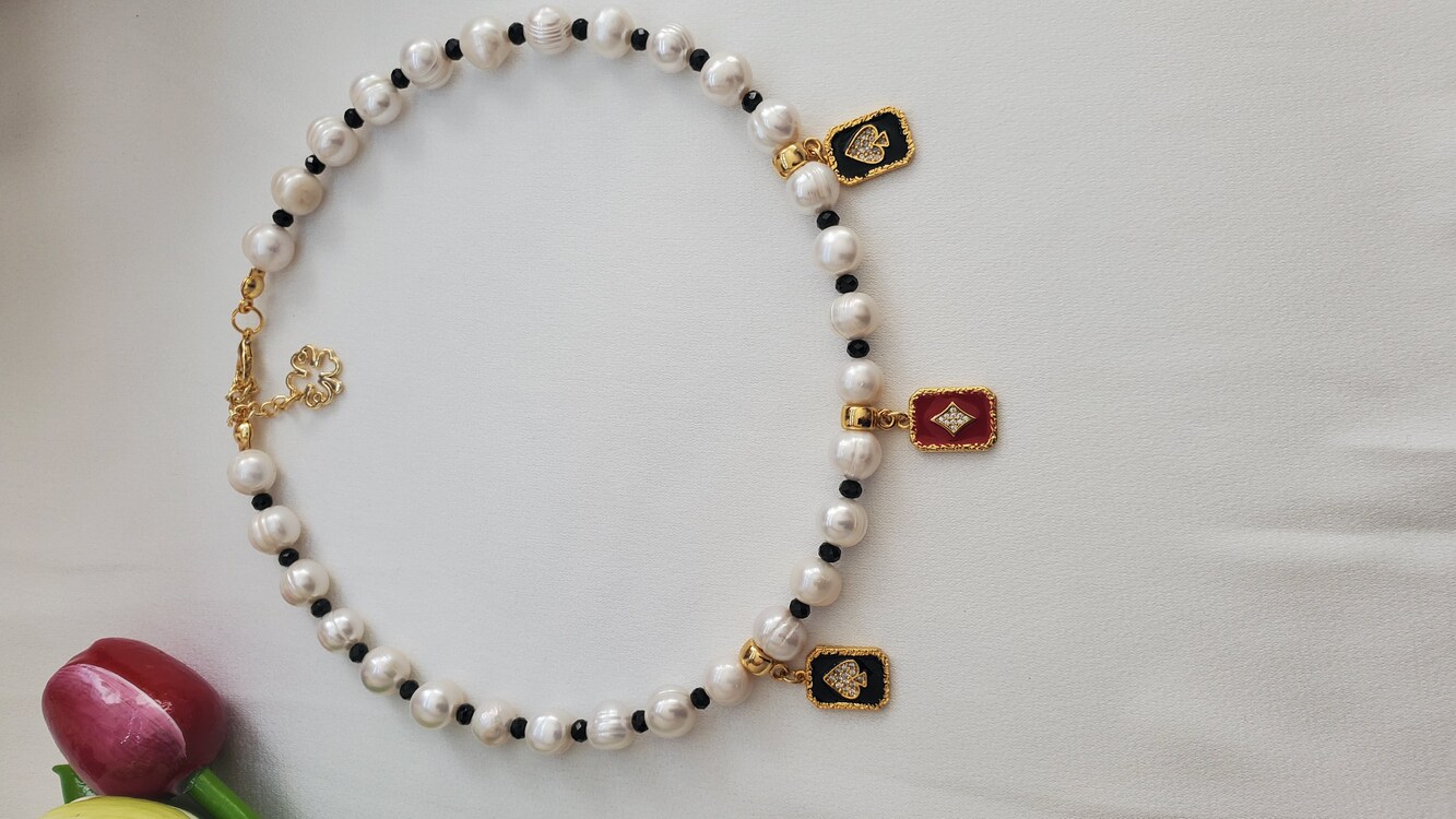 Fısıltı İnci ve Spinel Takı Seti