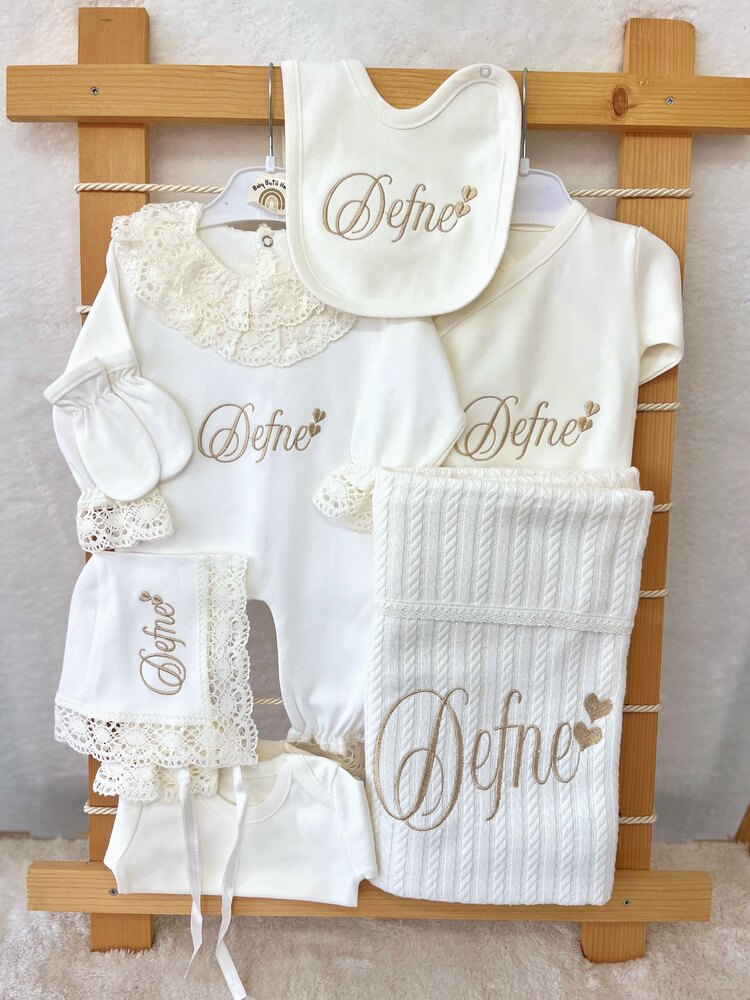 EKRU DANTELLİ 10LU SET